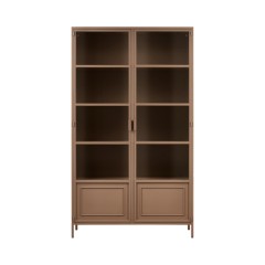 CABINET DISPLAY METAL MILITARY BROWN 